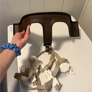 Stokke Brown Baby Chair Harness + bonus cushion